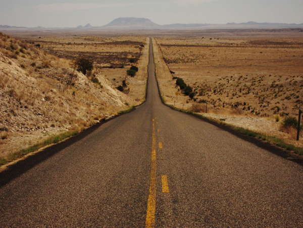 This road is featured in the movie 'No country For Old Men', but where does it end?