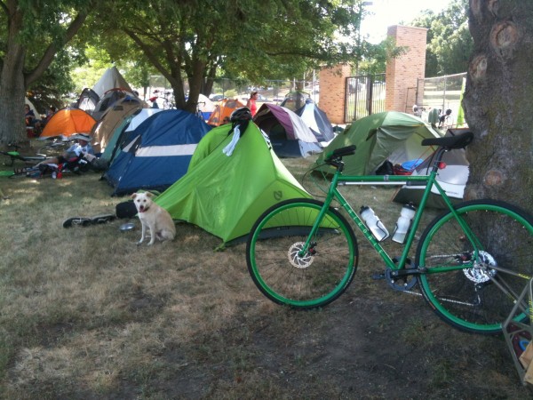 Green machine, Fairdale weekender and out trusty tent.