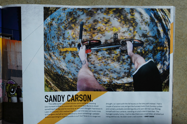 Scored a selfie-surfer in the new Ride BMX article "One Moment in BMX."